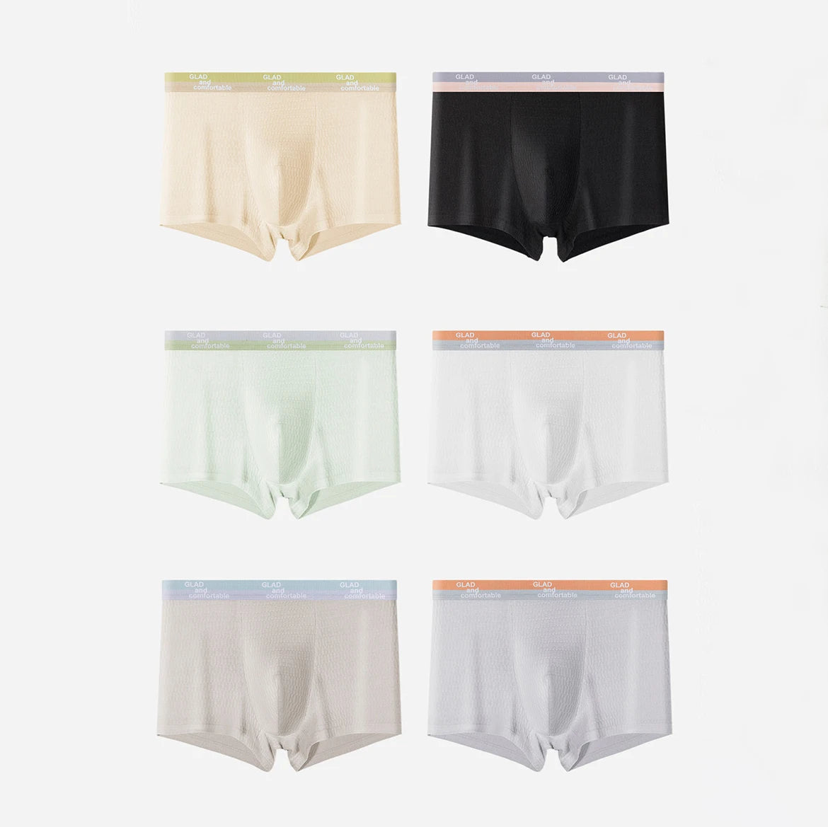 CARE Wholesale Comfortable Panty Men's Boxer Soft Breathable Trunk Mid-Rise Underpants Letter Pattern Briefs