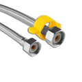 Can Be Customized Yellow Flexible Stainless Steel Braided Supply Hose Hose for Faucet Bathroom Kitchen Faucet Connector