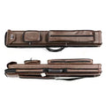 High-end Premium Quality Brown Color 3B5S Billiard Cue Bag PU Leather Carrying 8Holes Carom Pool Cue Case for Sale