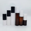 Empty 30ml 50ml 80ml White Amber Transparent White Black Amber PET Plastic Spray Bottle with Sprayer