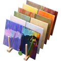 10x10cm Iridized Stained Glass Sheet 3mm Water Resistant Variety Color Tiffany Glass Mosaic for Room DIY Art Hobby by Buenoarte