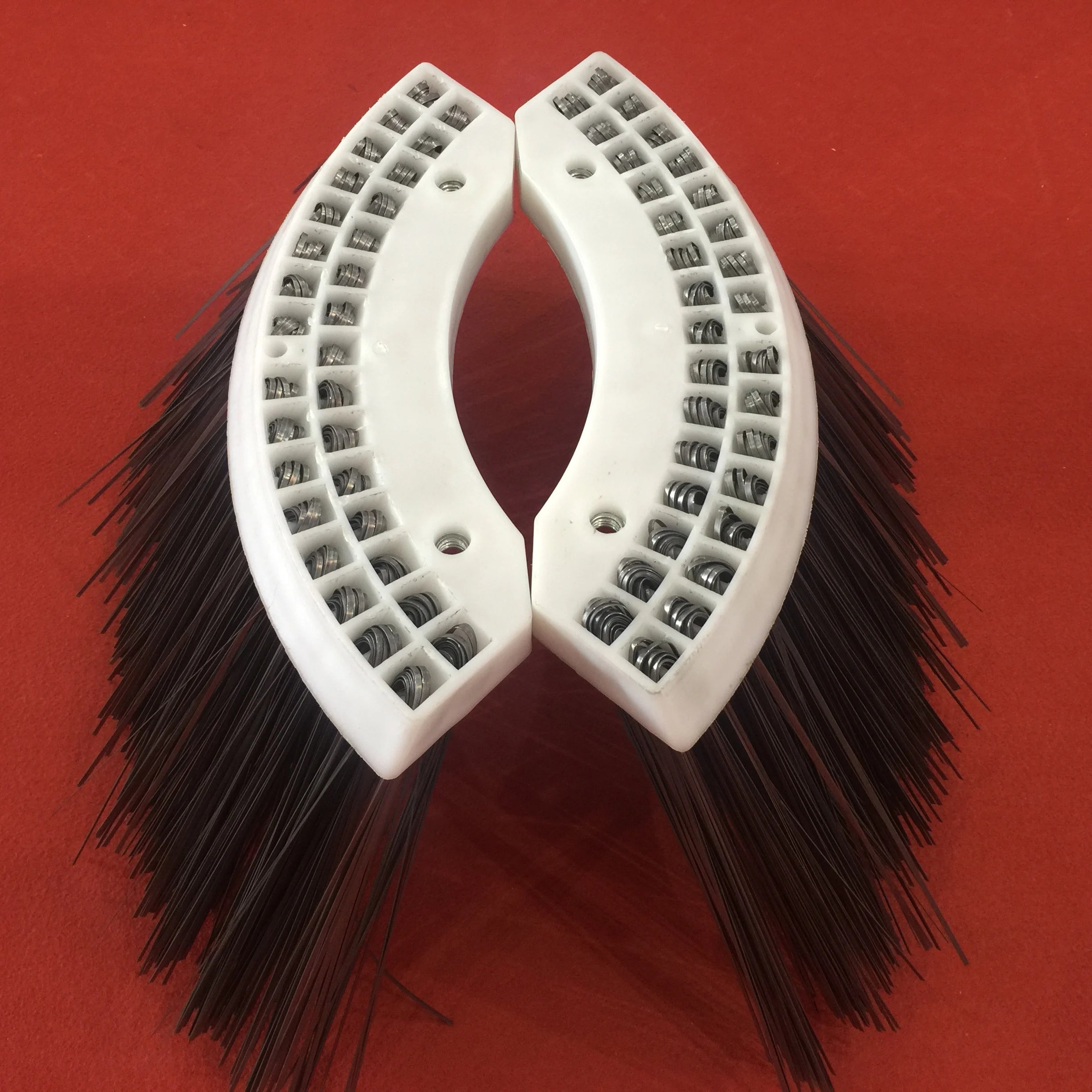 Wholesale Gutter Road Broom High Quality Flat Steel Wire Side Brush for Sweeper
