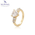 X001128482 Xuping Jewelry Women 14K Gold Plated Fashion Wedding Engagement Single Big Heart Rings for Her