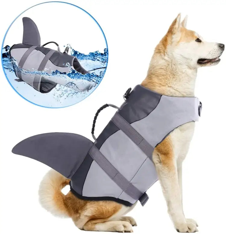 Adjustable Summer Buoyancy Aid Classic Reflective Ripstop Life Jacket for Small & Large Breed Pets for Dog Water Swim Activities