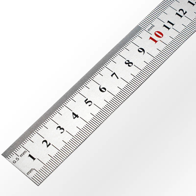 Factory Straight Carpenter School 15 20 30 30 50 60 100 150 Measuring Tool Stainless Steel Metal Ruler for School Office