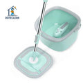 Wholesale Healthy 360 Rotating Square Magic Microfiber Spin Flat Mop with Swivel Handle and Bucket for Efficient Floor Cleaning