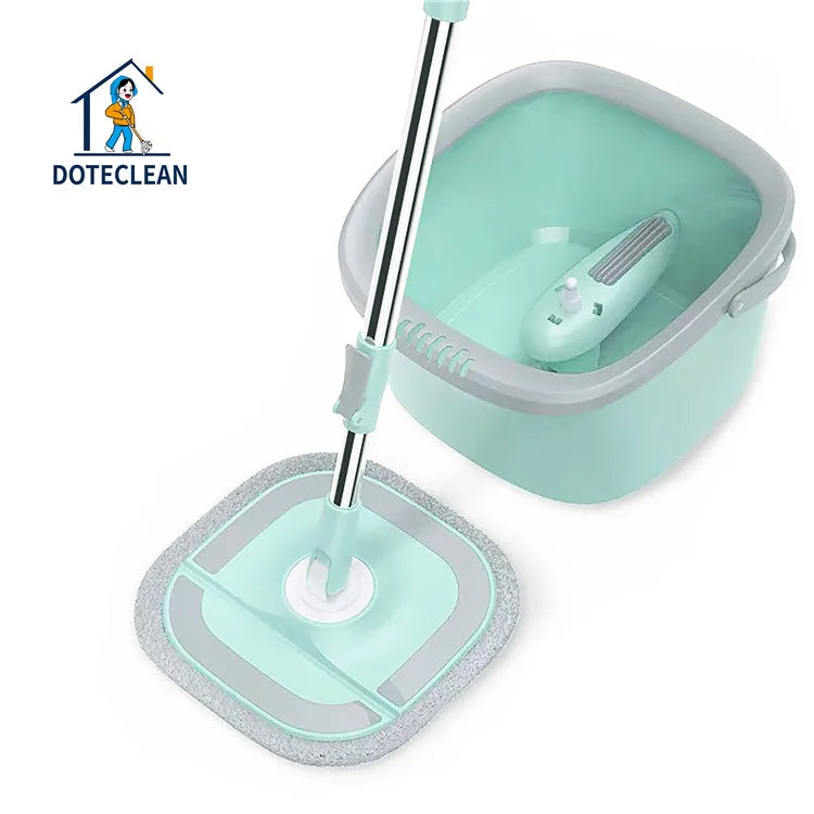 Wholesale Healthy 360 Rotating Square Magic Microfiber Spin Flat Mop with Swivel Handle and Bucket for Efficient Floor Cleaning