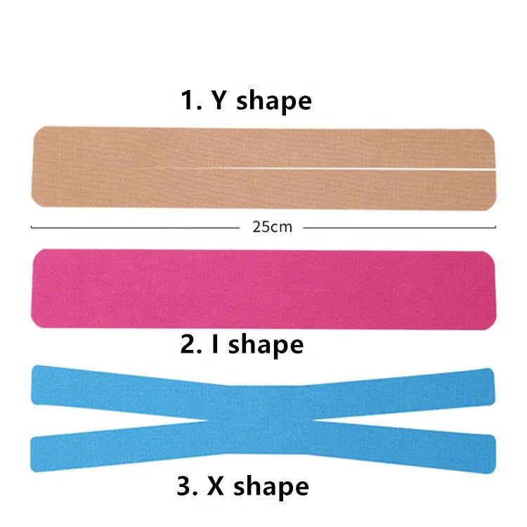 Free Samples 5cm Precut Recovery Water-Resistant Muscle Kinesiology Sport Tape