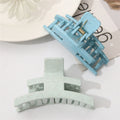Eco-friendly Wheat Straw Hair Claw Clips 9cm Sustainable Rectangle Curved Hair Clips for Thick Hair Non-slip Matte Finish