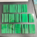Big Block 40x60x2mm Natural Green Malachite Rectangle Double Flat Slice Sheet on Sale