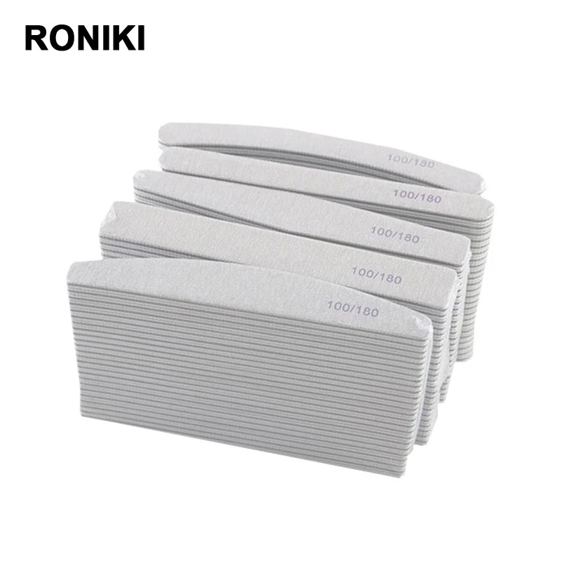 RONIKI Professional Custom Logo Mini Double-sided Nail File 100/180