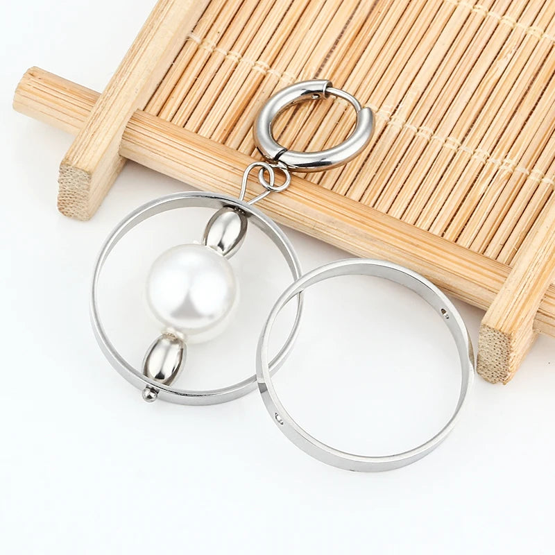 New Design Titanium Stainless Steel Ring for Making Jewelry Cross Hole Ring for Decoration DIY Necklace and Bracelet
