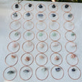 Natural Crystal Raw Stone Chakra Wall Hanging Ornament Healing Stone Crystal Wind Chime Crafts