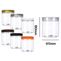 100ml 120ml 150ml 200ml 250ml 300ml 400ml 500ml 800ml PET clear Plastic Cookie Food Jar for Spices