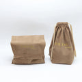 Luxury Suede Envelope Shoe Clothes Dust Bag for Handbag Velvet Cosmetic Pouch Brown Flap Drawstring Gift Watch Jewelry Pouch