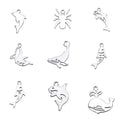 Shark Ocean Fine Polishing Laser Cutting Jewelry Charms Pvd 18k Gold Plated Stainless Steel Sea Charms Pendants