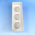 XJH 3 Holes Cupcake Boxes With Clear Lid Muffin Cup Cake Box for Birthday Party