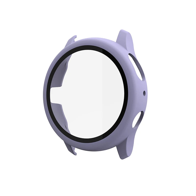 Luxury 40mm 44mm Matte PC Watch Protector Full Tempered Glass Watch case for samsung galaxy Watch Active 2