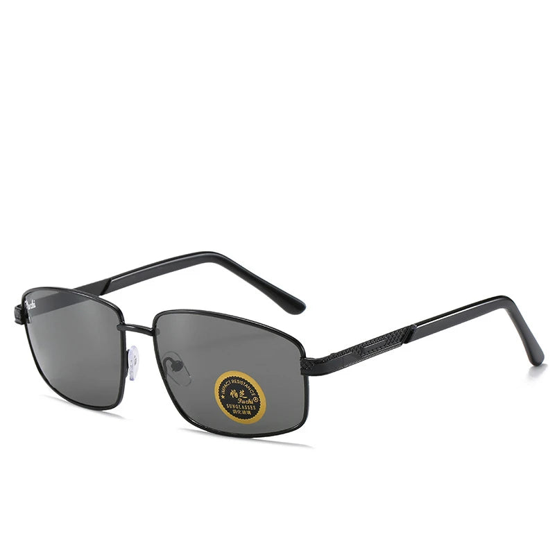 Black Tempered Glass Lenses Men Metal Corne Genesus Men Driving Shield Lunette Homme O Magnification Womens Sunglasses