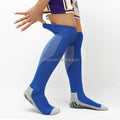 LINGTU Long Knee Antiskid Football Socks Terry Bottom Non-Slip Soccer Socks Over the Knee High Soccer Grip Socks