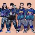 Children's Performance Clothes for Boys and Girls Fashion Performance Clothing Sequin Jazz Dance Training Costume