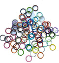8mm 10mm Colorful Open Jump Rings for DIY Jewelry Making Finding Split Ring Connectors Key Chain Accessories