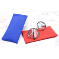 Fashionable Shrapnel MHC Rectangle Sunglasses Pouch PU Leather Glasses Case with Mobile Phone Wallet Portable Storage
