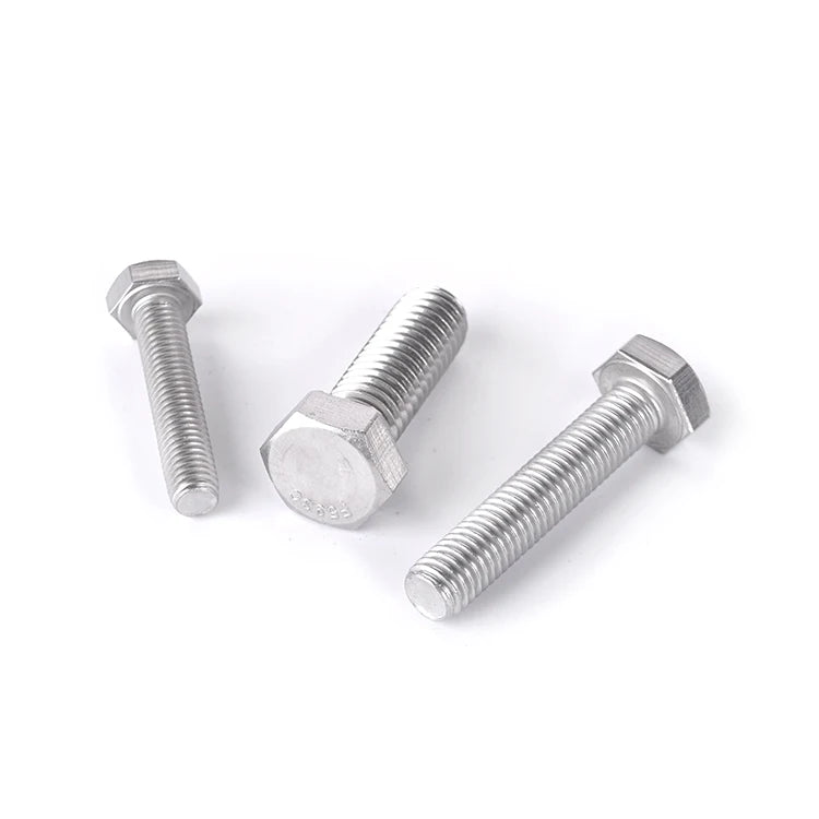 Factory Direct Sales Ss400 Bolt Nut Washer Ss304 Din933 Standard Bolts A2-70 Ss316 A4-70 Stainless Steel Hex Bolt and Nut