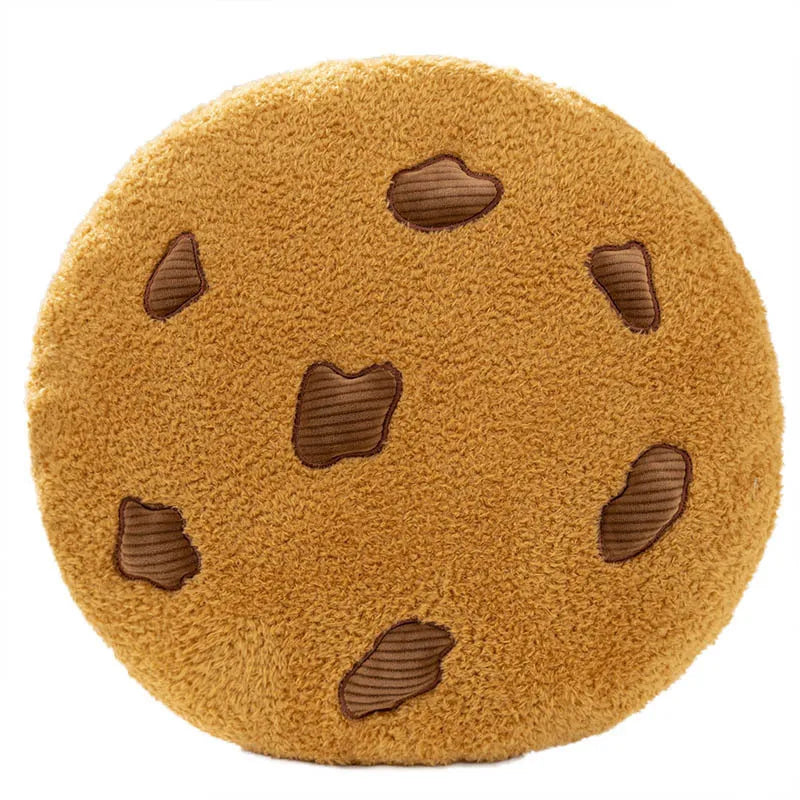 Biscuit Shape Plush Cushion Soft Creative Pillow Chair Car Seat Pad Decorative Cookie Tatami Back Cushion
