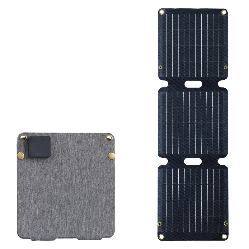 JZK High Efficiency 5V 21W Foldable Solar Panel Usb Charger Portable for Outdoor Travel Camping Power Bank