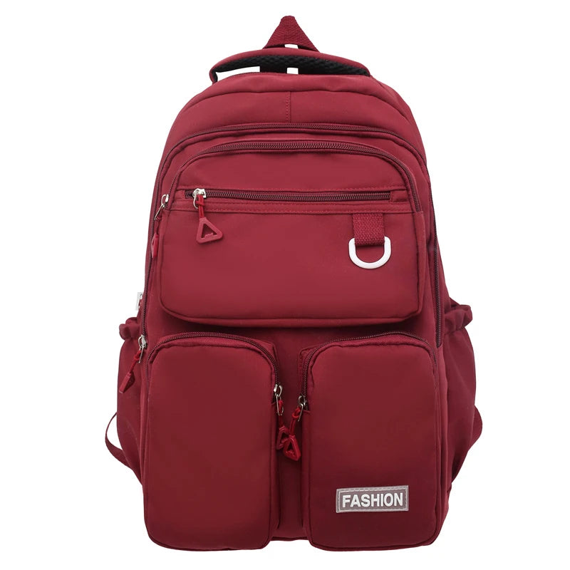 Backpack Large Capacity Travel Leisure Simple Backpack Student Schoolbag One Piece Dropshipping 046