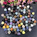 30 mm Rose Quartz Heart Natural Healing Gemstone Mookaite Jasper Heart Shape Carving for Decor