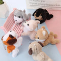 Cute Fluffy Stuffed Animal Dog Plush Toy Keychain  Kawaii Soft Pug Puppy Plushies Doll Bag Charm Accessories for Child Kid Gift