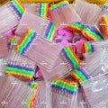Wholesale Crystal Lash Brushes Applicator Glitter Eyelash Spoolies Brush Rainbow Disposable Mascara Wands for Eyelash Extension