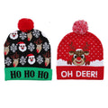 Hot Sale Christmas Hat Led Knitting Beanie Hat Adult Kids Party Hat