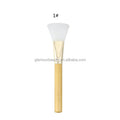 Premium Eco-friendly Wood Handle Face Mask Brush Custom Logo Wooden Silicone Tip Facial Mask Brushes Applicator for Clay Mask