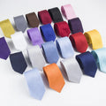 Black Neck Ties for Men Women Casual Suits Solid Tie Skinny Mens Neckties for Business Wedding Slim Men Ties 22 Styles