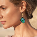 Wholesale Bulk 18K Gold Resin Dangle Earrings Unique Luxury Fine Jewelry for Women Fashionable Colorful Earring Findings