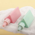 New 50ml Triangular Glass Transparent Dropper Bottle