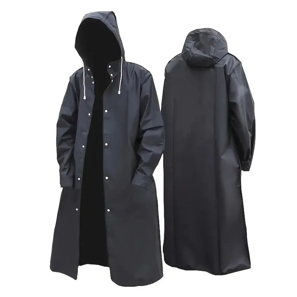 High Quality Custom EVA Poncho Raincoat Waterproof Windproof Quick Dry Anti-UV Hooded Long Jacket Working Clothes