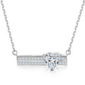 Latest Fancy Jewelry Sterling Silver 925 Heart Pendant Necklace