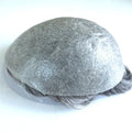 Super Thin Skin Human Hair Man Hair Prosthesis Hair Grey