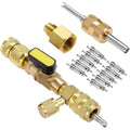 Industrial OEM HVAC Dual Size SAE 1/4 and 5/16 Ports R410A R22 Spool Dismounter Mounting Tool