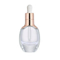 30ml New Design Oblate Glass Empty Essential Oil Dropper Bottle Cosmetic Packaging Serum Bottles
