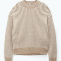 2024 Wholesale Wool Blended Men Sweater Men Knit Chunky Pullover