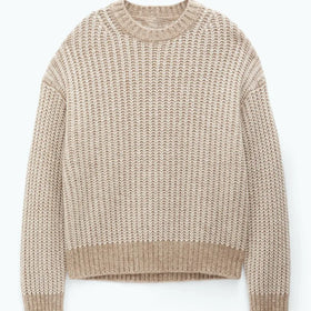 2024 Wholesale Wool Blended Men Sweater Men Knit Chunky Pullover