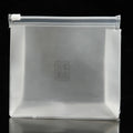 Wholesale Large PVC Cosmetic Bag Transparent Frosted Finish Zipper Closure Foldable Feature Letter Travel Toilet Packaging