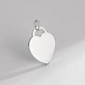 High Quality 925 Sterling Silver Hear Peach Shaped Pendant Coin for Necklace Bracelet Charm DIY logo