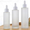 30ml Luxury Round Empty Small Frosted Best Selling Glass Dropper Bottle With Dropper