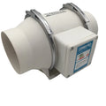Large 4\" Single-Speed Plastic Mixed Flow Inline Duct Fan for HVAC Systems
